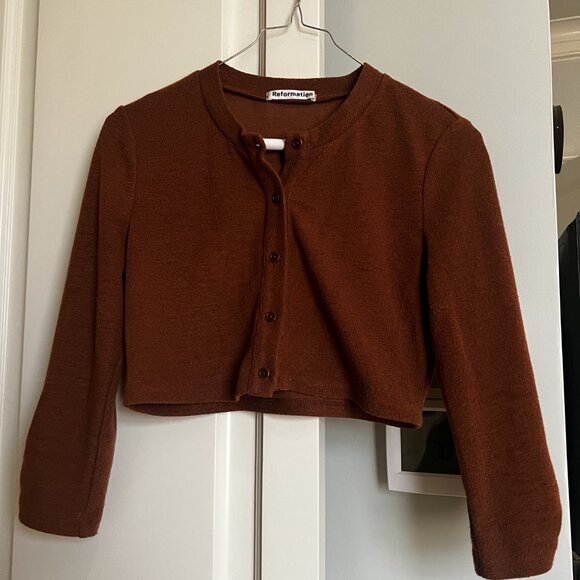 Reformation Janice Set (XS, Chesnut) - Picture 4 of 8